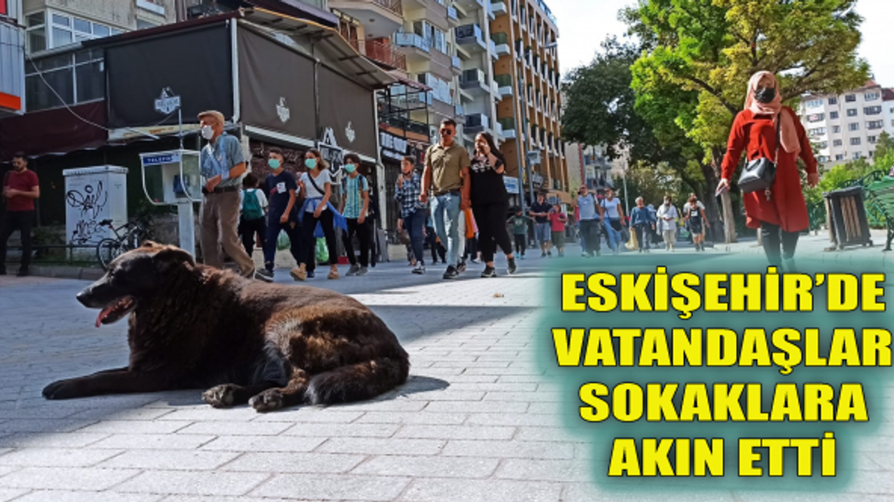 Eskişehir'de vatandaşlar sokaklara akın etti