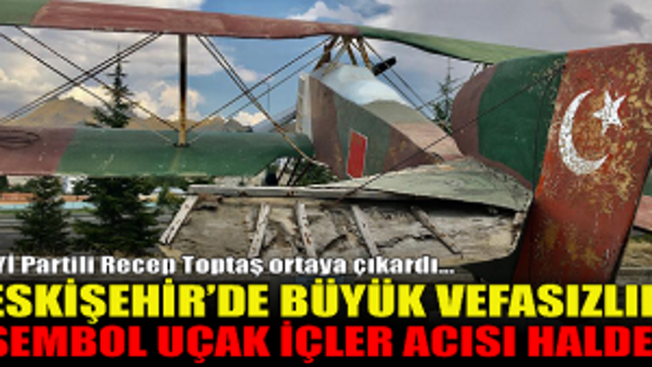 Sivrihisar'da bulunan tarihi uçağa büyük vefasızlık!