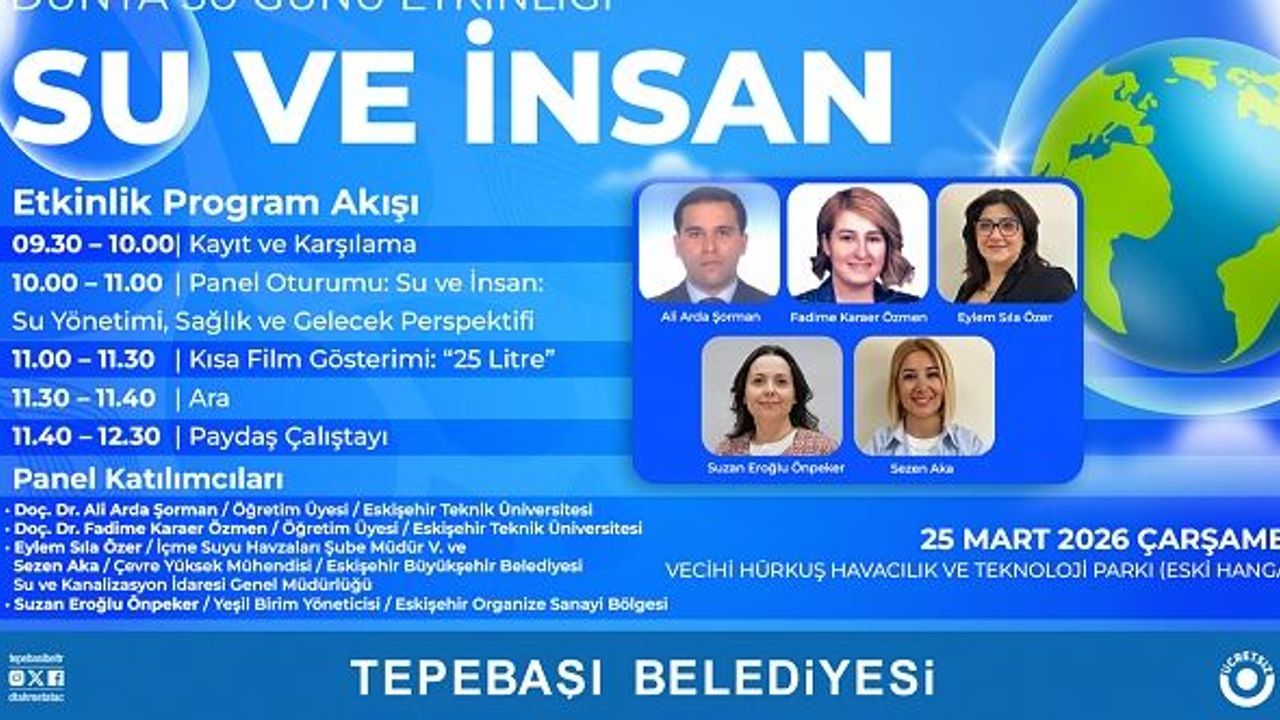 Tepebaşı'nda Dünya Su Günü konuşulacak